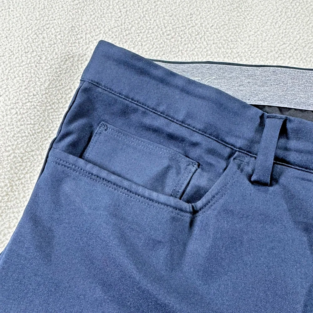 Greg Norman Pants Mens 36x30 Blue Stretch Performance Golf Dress Trousers